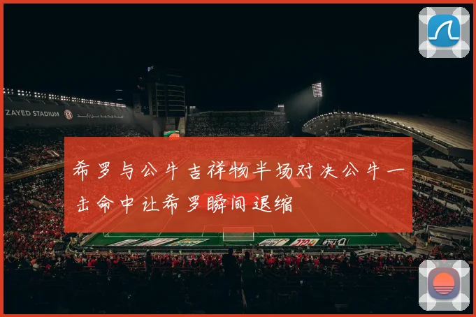 希罗与公牛吉祥物半场对决公牛一击命中让希罗瞬间退缩