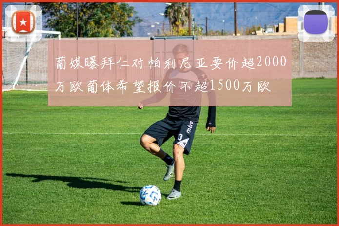 葡媒曝拜仁对帕利尼亚要价超2000万欧葡体希望报价不超1500万欧